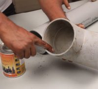 Fitting Elbow in Pipe without cleaning